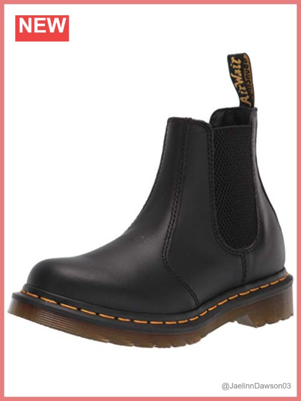 Dr. Martens 2976 Women's Leather Chelsea Boot Ankle Bootie Pull-On